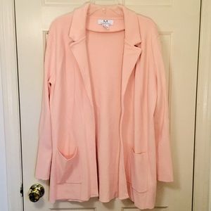 Magaschoni pink wool blend sweater cardigan jacket